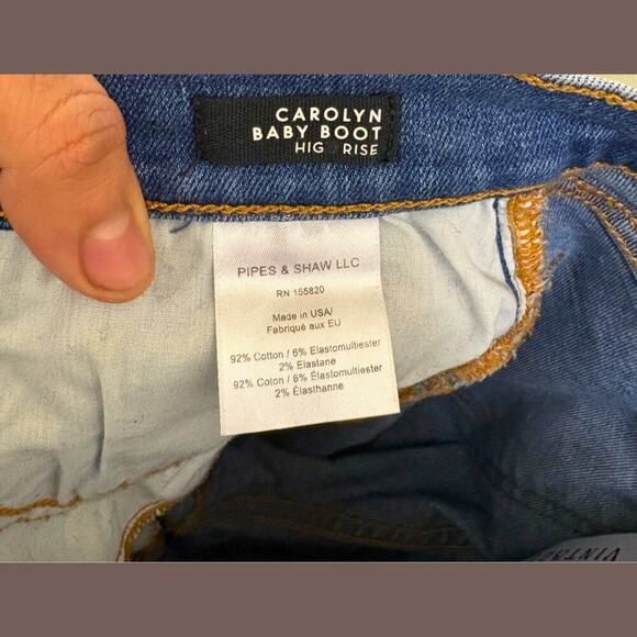 Veronica Beard Baby Boot Jeans | High Rise Beach Wash | Size 28 | USA - Picture 2 of 5